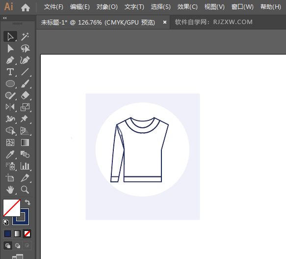 ai怎么设计运动衫男装