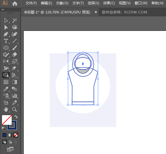 ai怎么设计运动衫男装