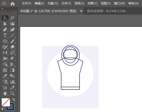 ai怎么设计运动衫男装