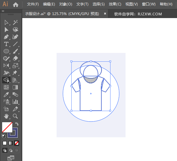ai设计男士短袖衣衫