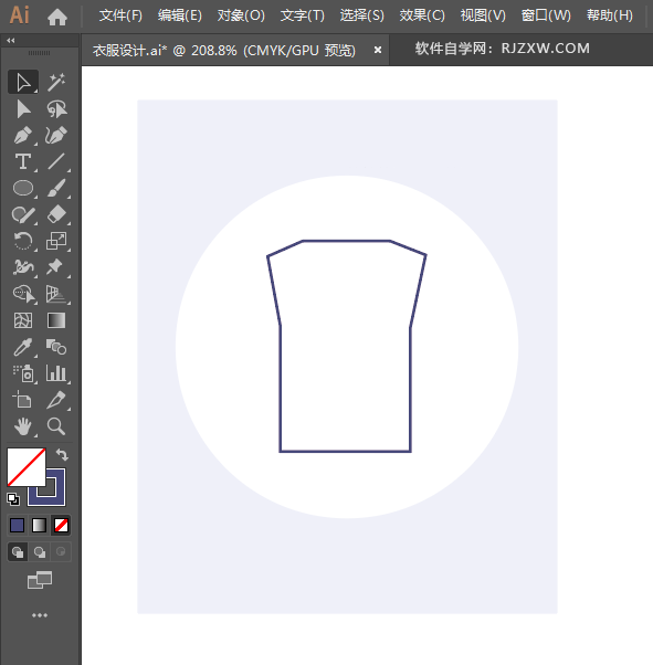 ai设计男士短袖衣衫