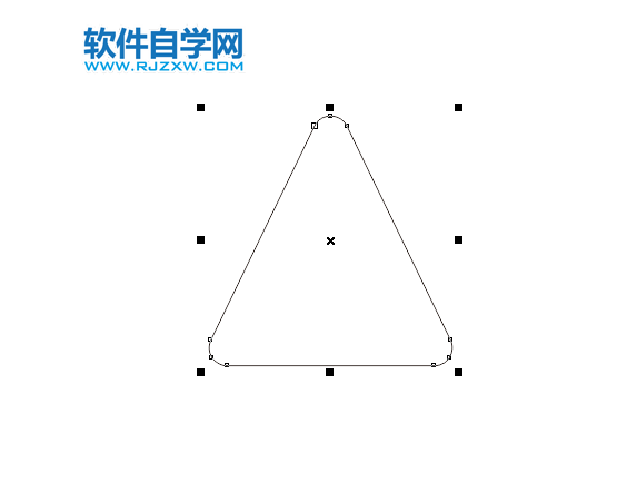 cdr怎么把三角形连接起来