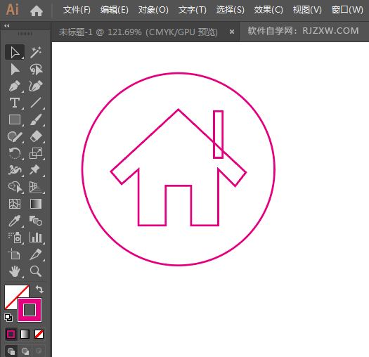 ai怎么画空房保洁图标