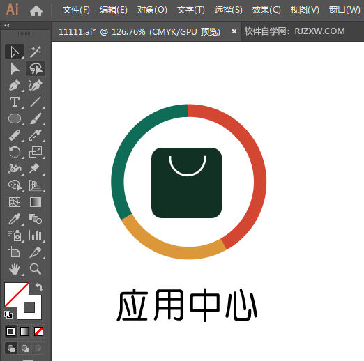 ai怎么画应用中心图标