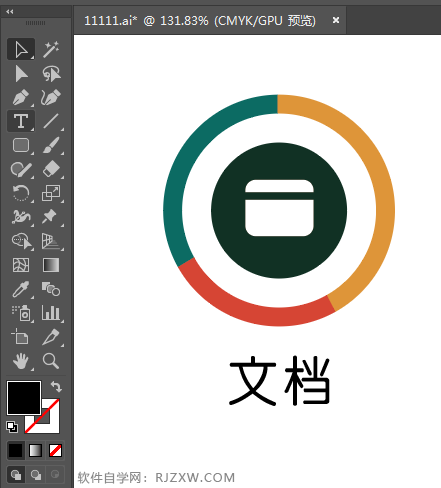 ai怎么画文档图标