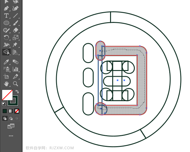 ai怎么画手机淘宝图标
