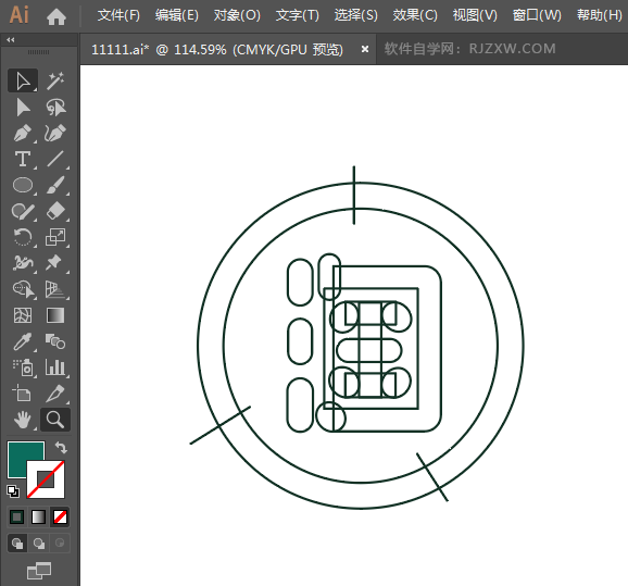 ai怎么画手机淘宝图标