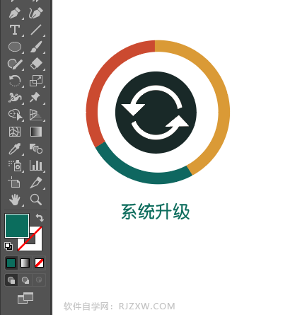 ai怎么画系统升级图标