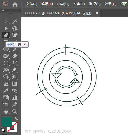 ai怎么画系统升级图标