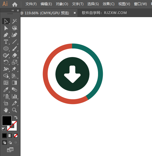 ai怎么画下载图标