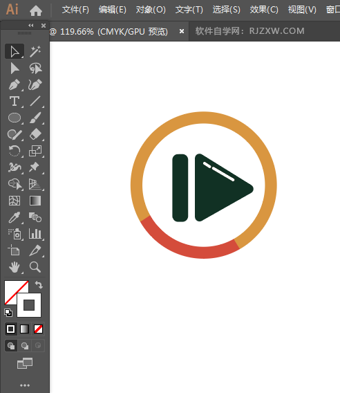 ai怎么画视频图标