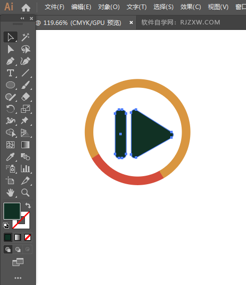 ai怎么画视频图标