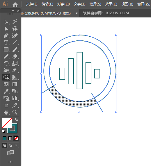 ai怎么画录音机图标