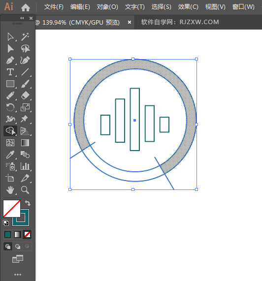 ai怎么画录音机图标