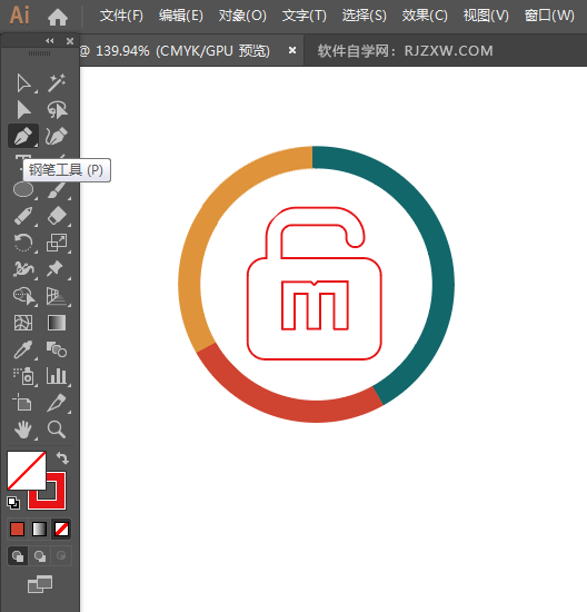 ai怎么画安全中心图标