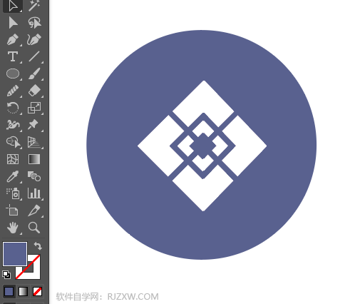 ai怎么画石材底板美缝图标