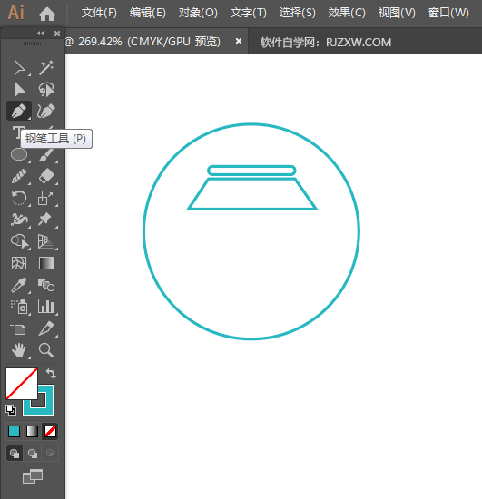 ai怎么画o2o集成服务应用图标