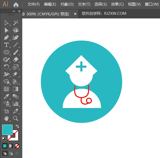 ai怎么画私人医生图标