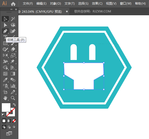 ai怎么画插头图标