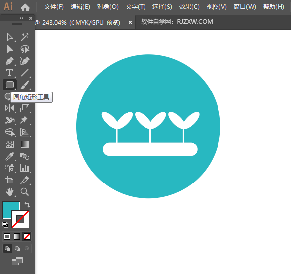 ai怎么设计一个植物墙图标