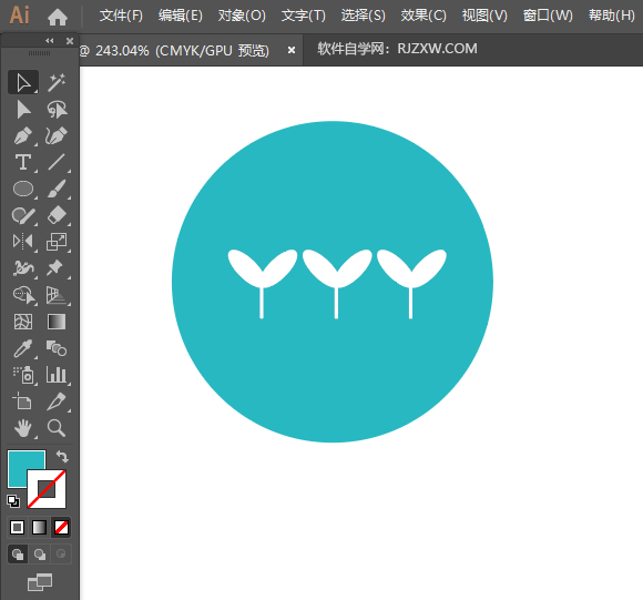 ai怎么设计一个植物墙图标