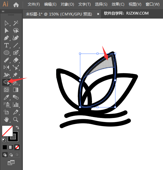 ai怎么画一个花朵作为自然图标