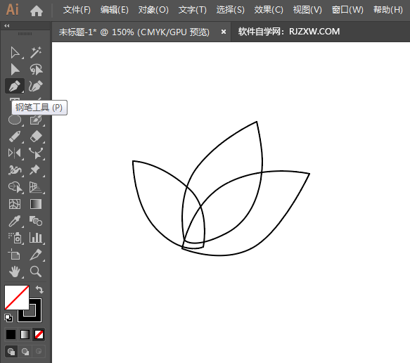ai怎么画一个花朵作为自然图标
