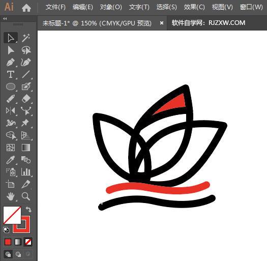 ai怎么画一个花朵作为自然图标
