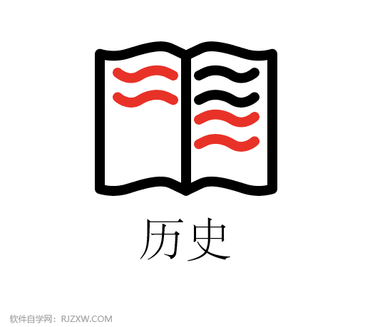 ai怎么画一个书本图形作为历史图标