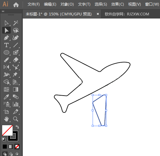 ai怎么画一个飞机旅行图标