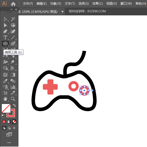 ai怎么画一个游戏图标