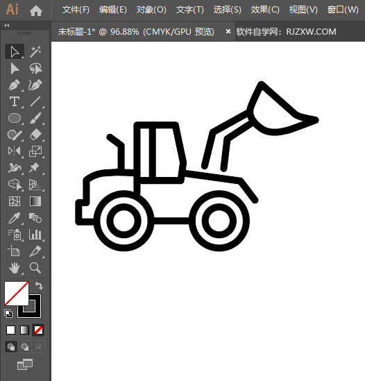 ai怎么画铲车图标