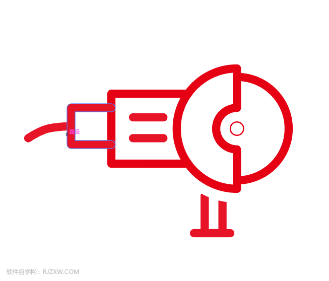 ai怎么画手提切割机效果