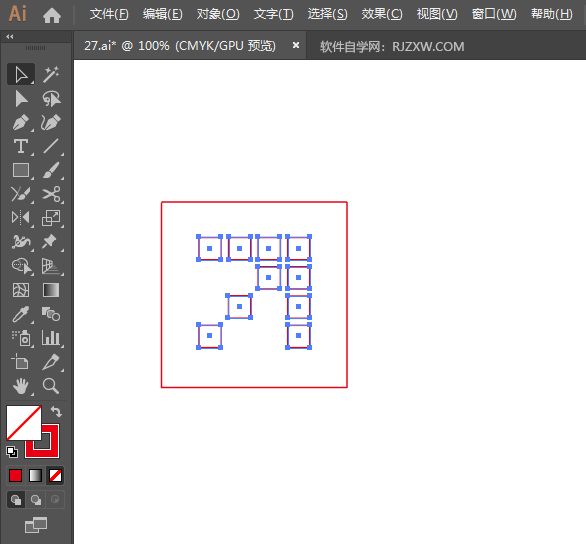 ai怎么用矩形创建右上角箭头符号
