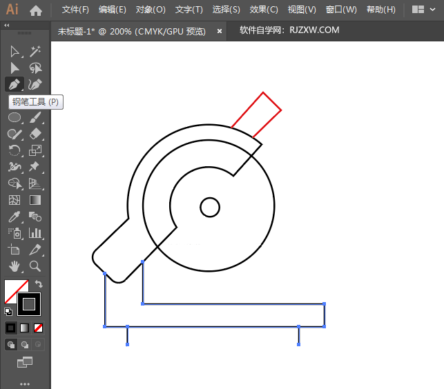 ai怎么画卡通切割机