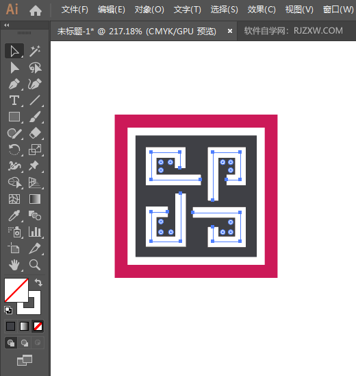 ai怎么画菱形格子