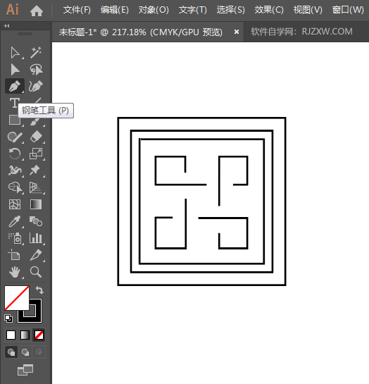 ai怎么画菱形格子