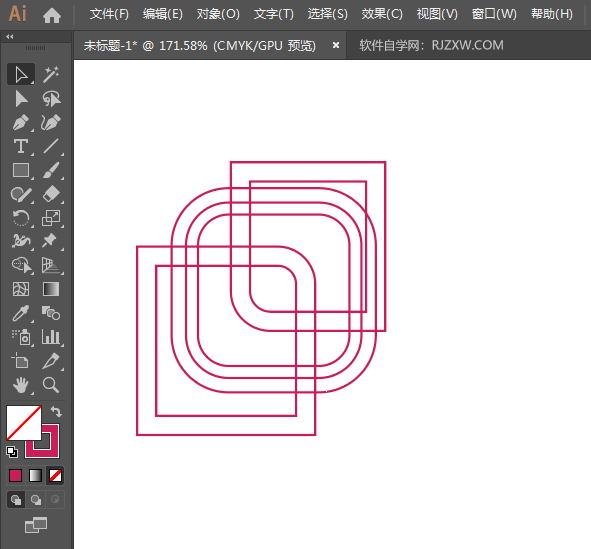 ai圆角矩形怎么创建标志