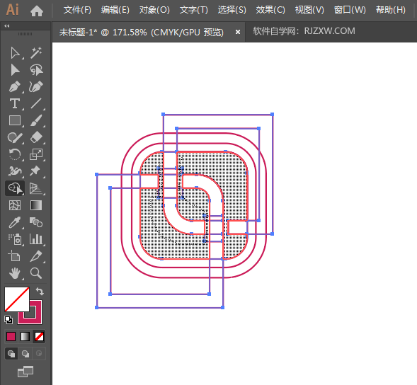 ai圆角矩形怎么创建标志