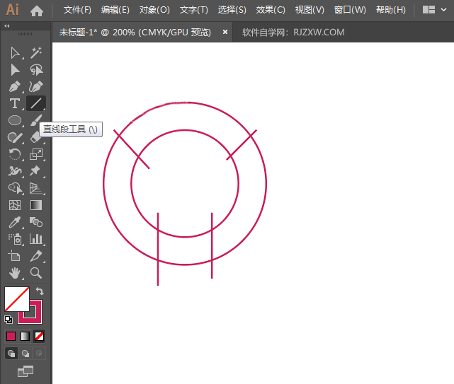 ai椭圆怎么生成箭头
