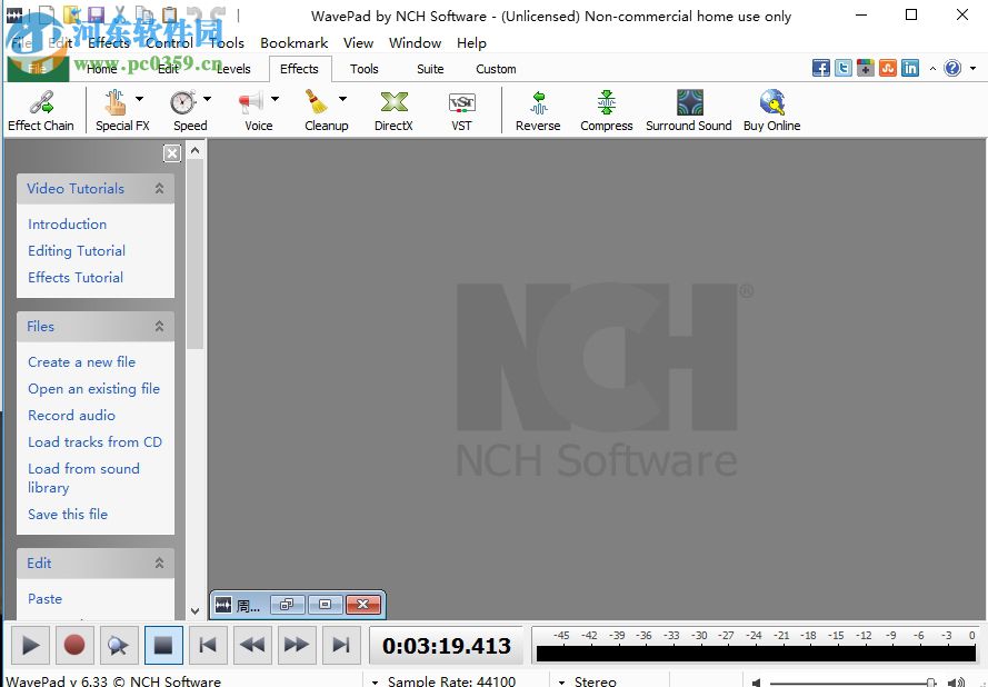 使用WavePad Sound Editor给音频添加回声效果的方法