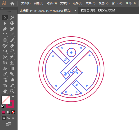 ai怎么用椭圆生成LOGO
