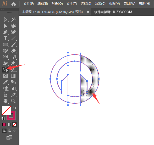 ai怎么使用偏移生成LOGO