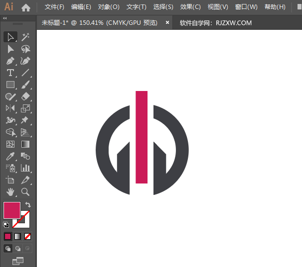 ai怎么使用偏移生成LOGO