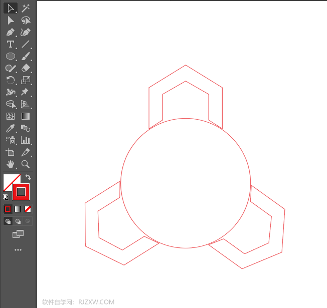 ai怎么用旋转功能制作LOGO