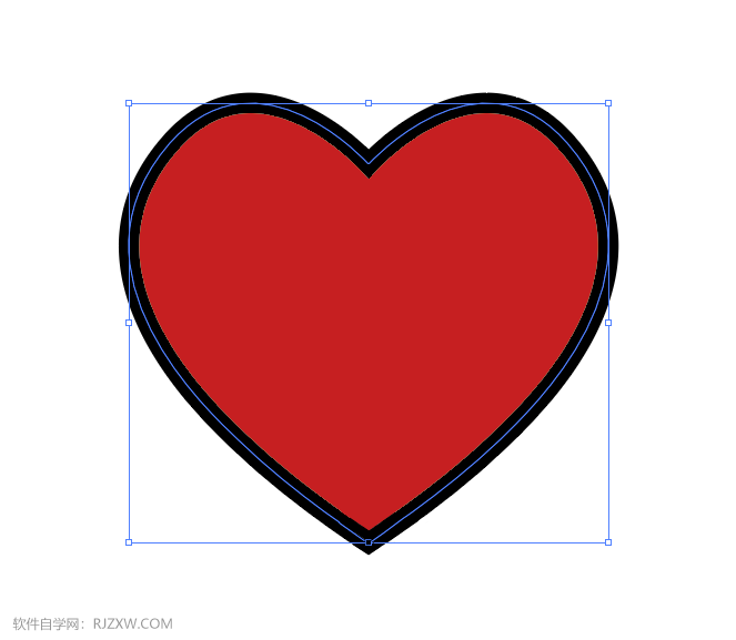 ai怎么画一个心碎图标