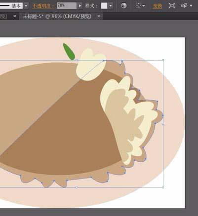 ai怎么画一碗香菇炒菜效果