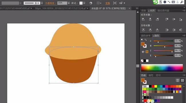 糕点图案用ai怎么画