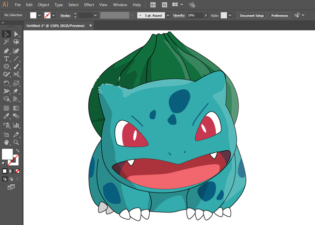 ai妙蛙种子怎么画