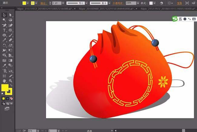 古代钱袋怎么画